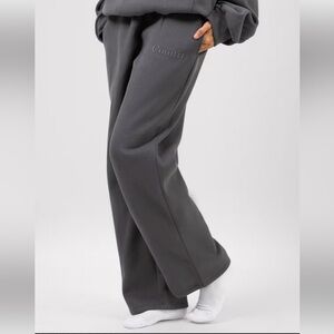 Comfrt Minimalist Straight Leg Sweatpants Steel Gray
